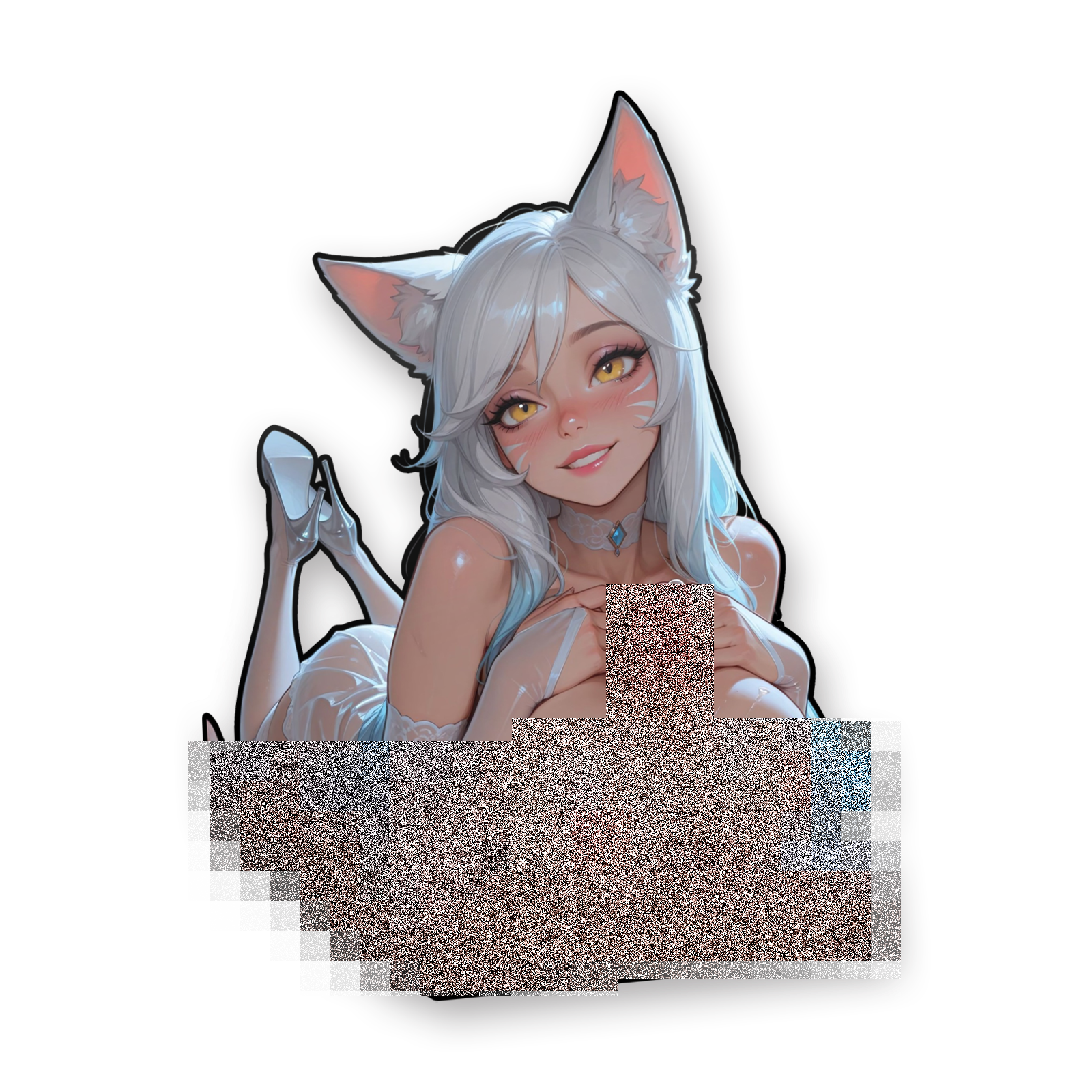 league of legends silver fox ahri v1 censored
