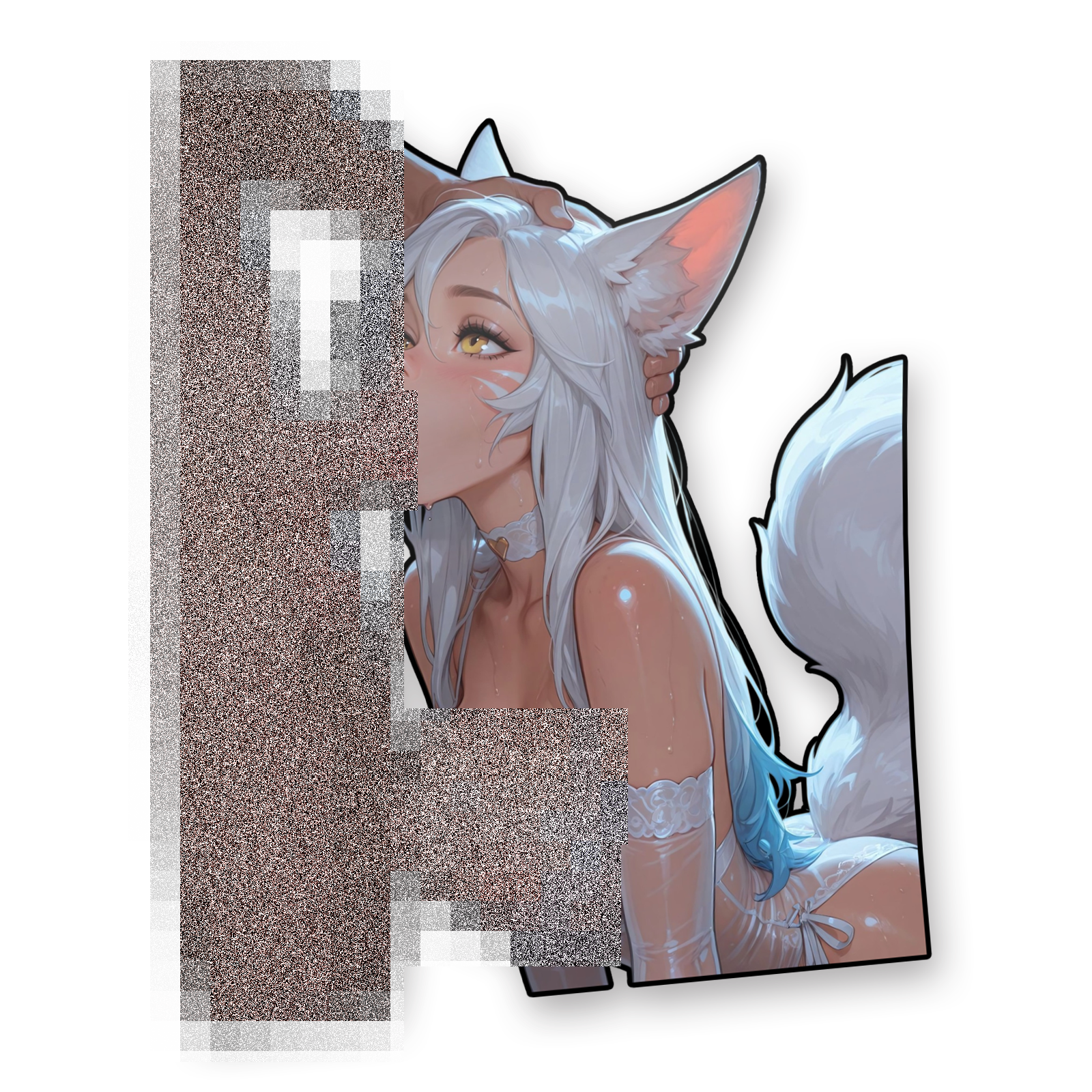 league of legends silver fox ahri v2 censored