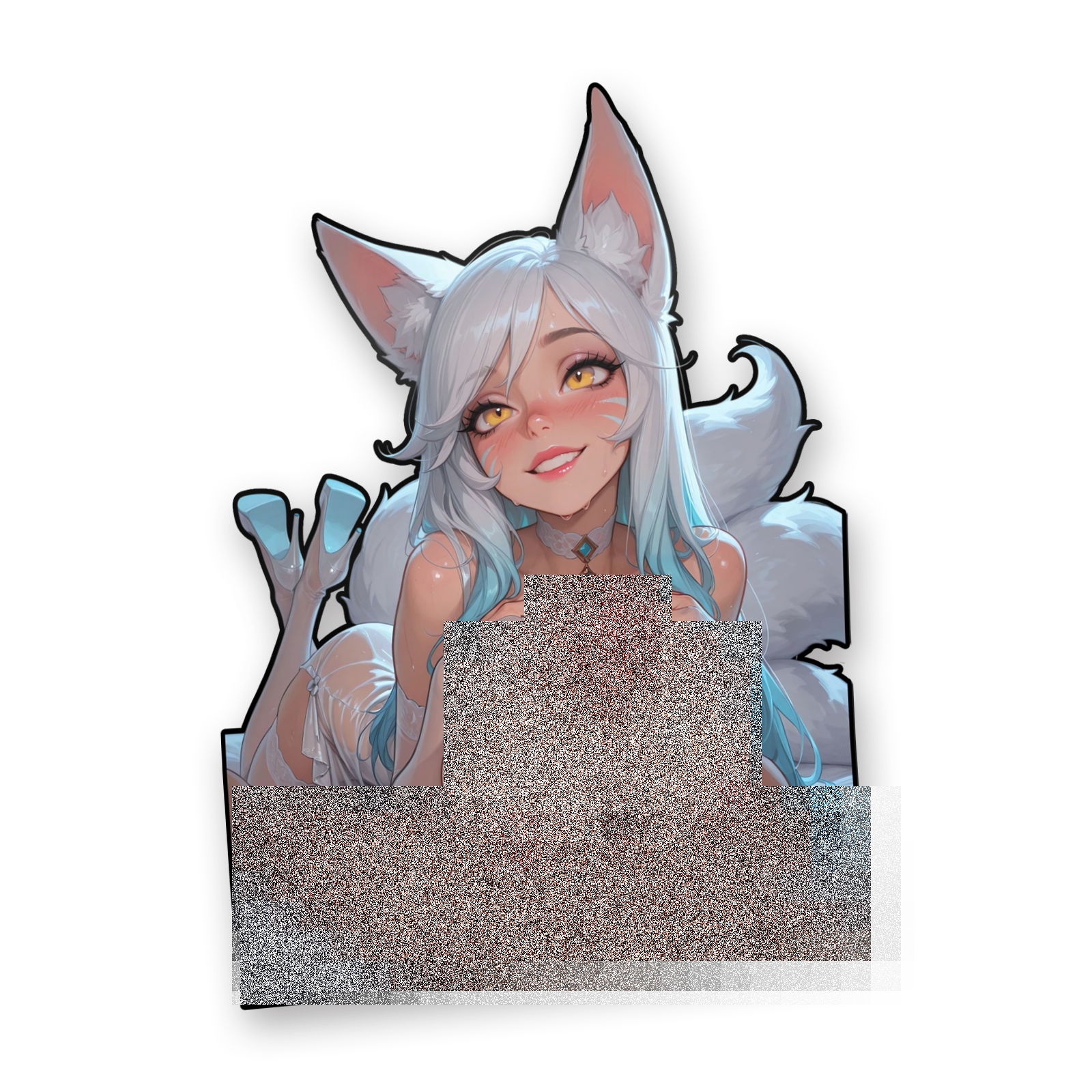 league of legends silver fox ahri v3 censored